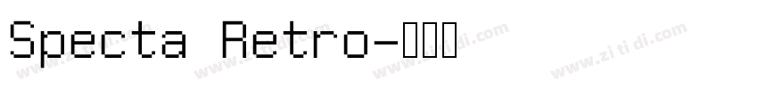Specta Retro字体转换